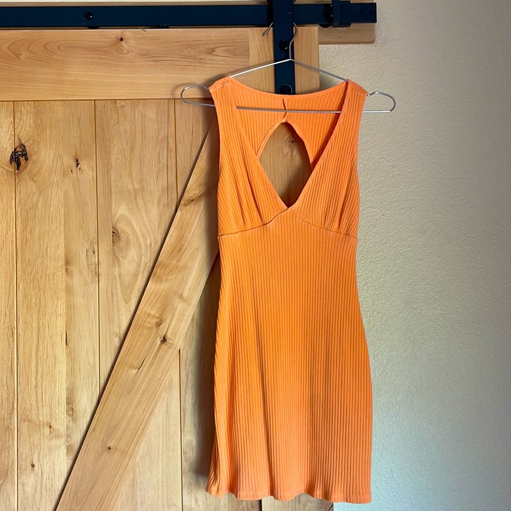 Reformation Coco Dress - Size M - Tangerine